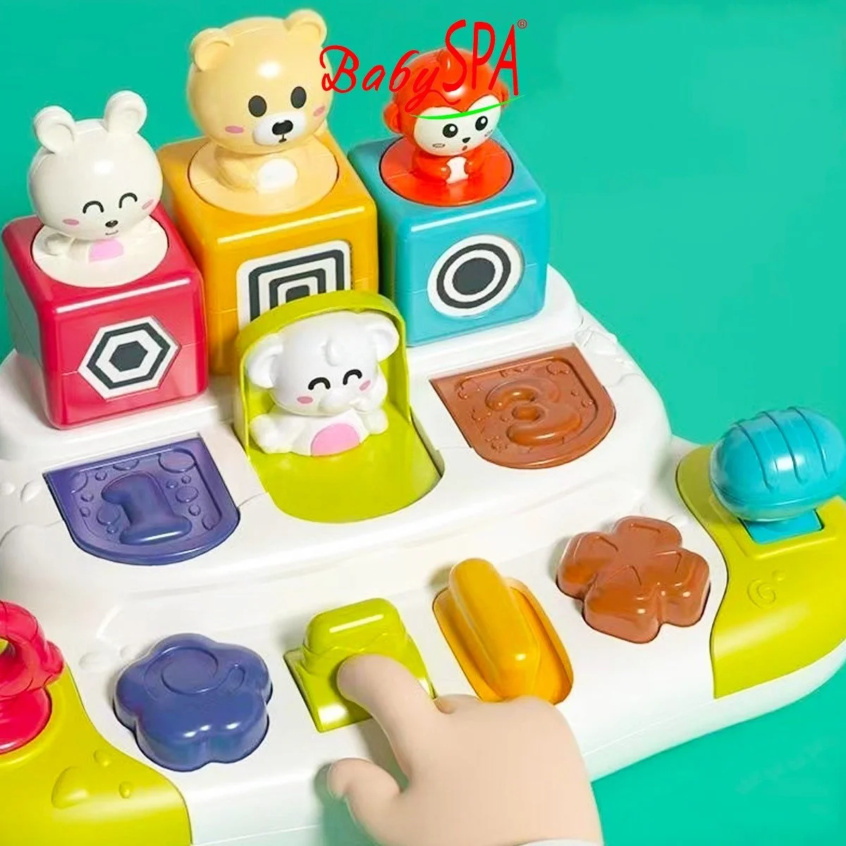 BabySPA Interactive Pop Up Animal Toy Fun Animal Surprise Toy for Babies Kids BabySPA